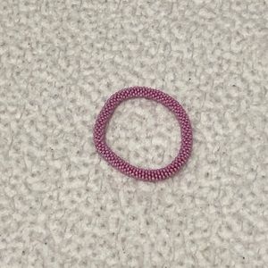 Pink beaded bracelet